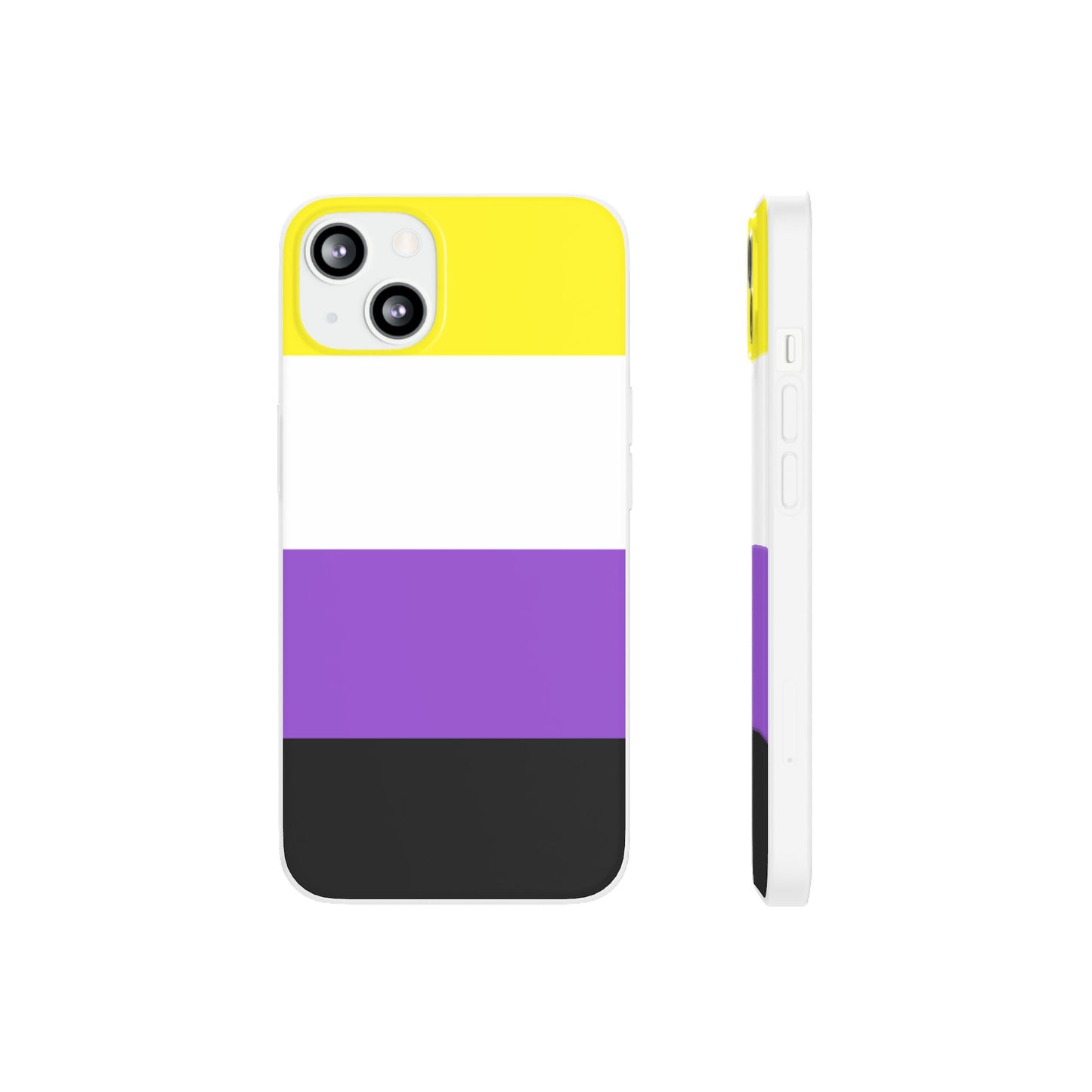 Non-Binary Pride Flag iPhone Flexi Case - Multiple Generations