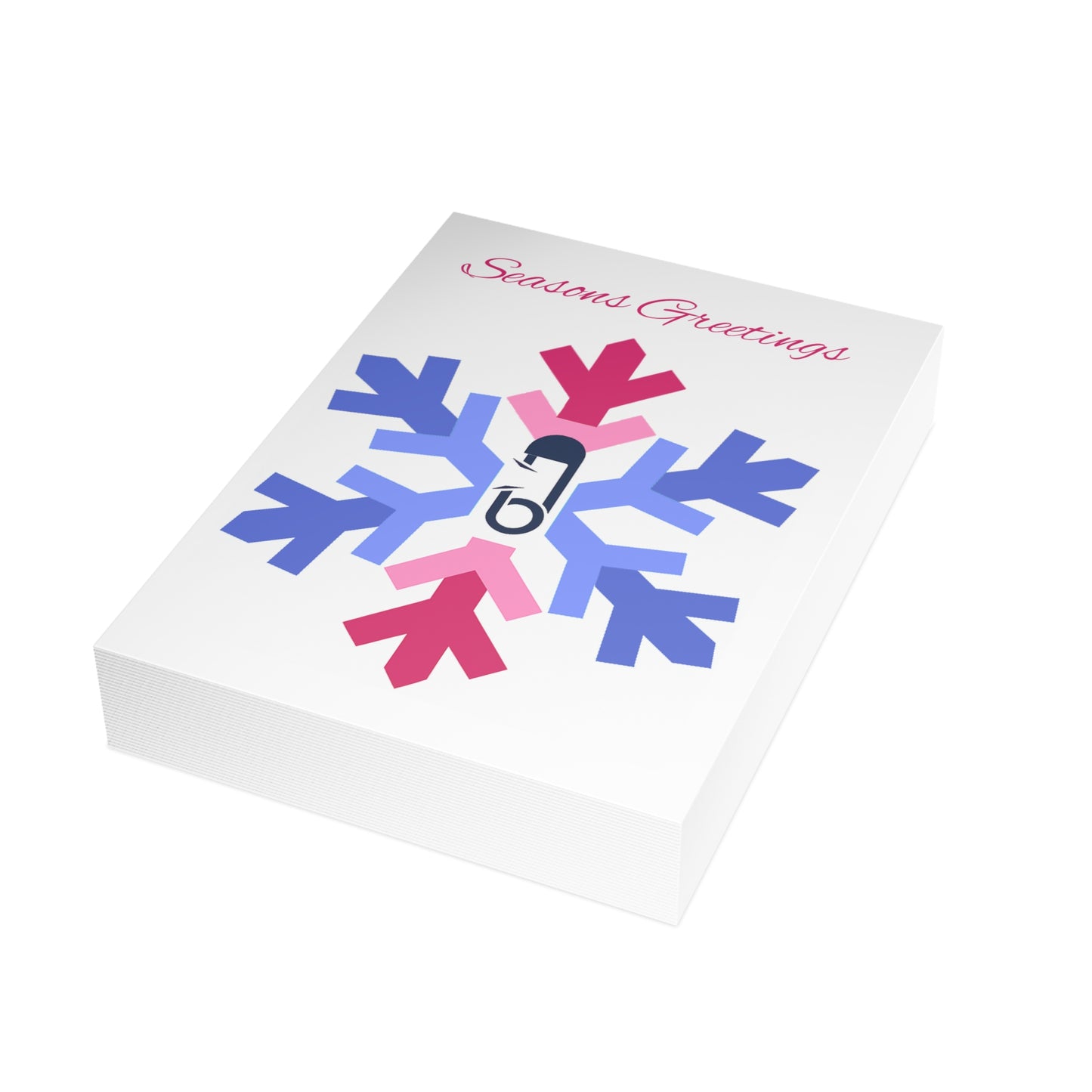 ABDL Pride Flag Snowflake Greeting Cards
