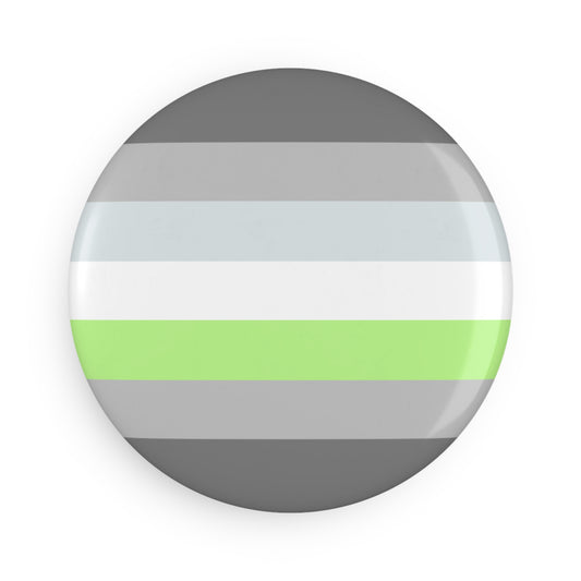 Demiagender Pride Flag Round Button Magnet