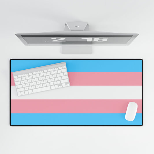 Transgender Pride Flag Desk Mat