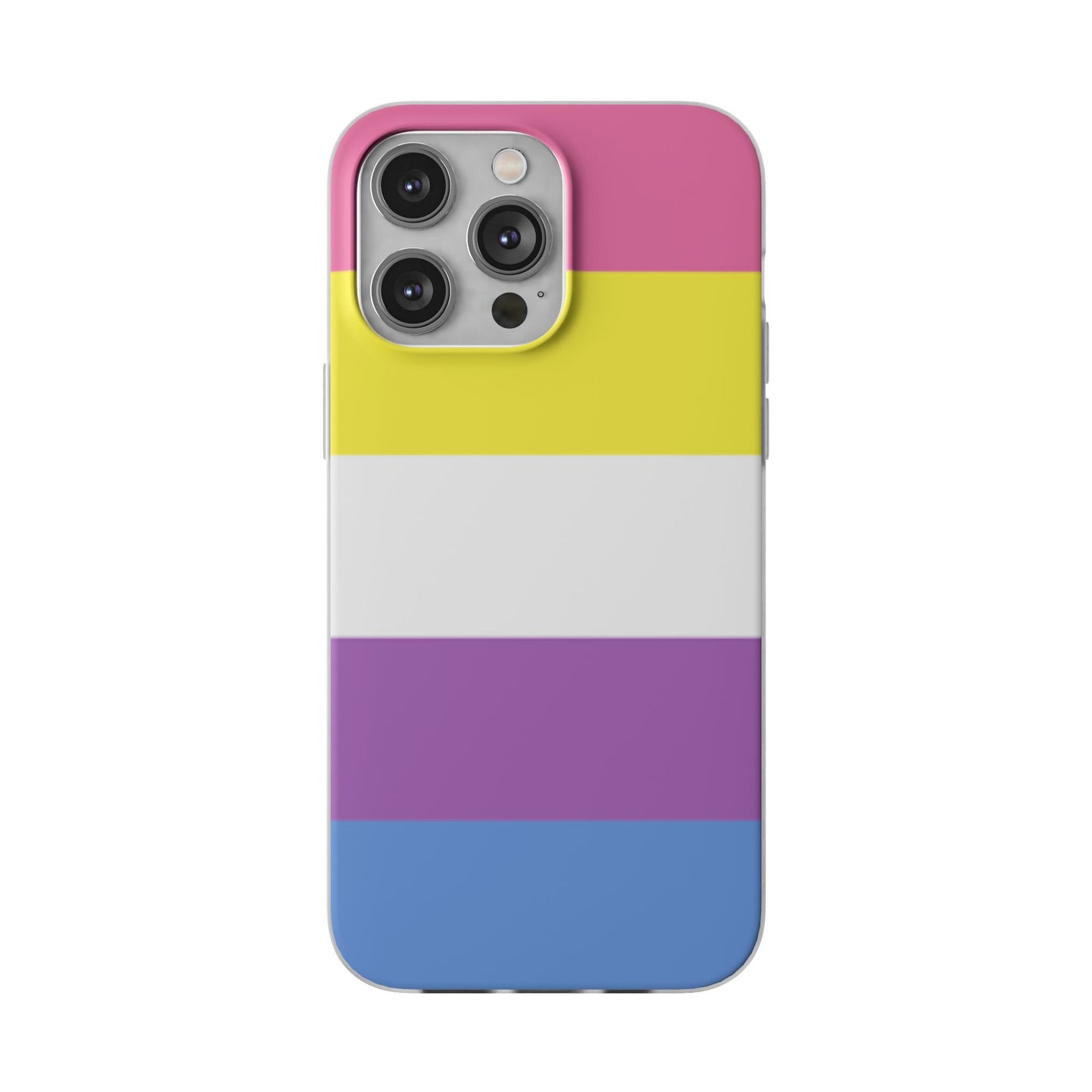 Bigender Pride Flag iPhone Flexi Case - Multiple Generations