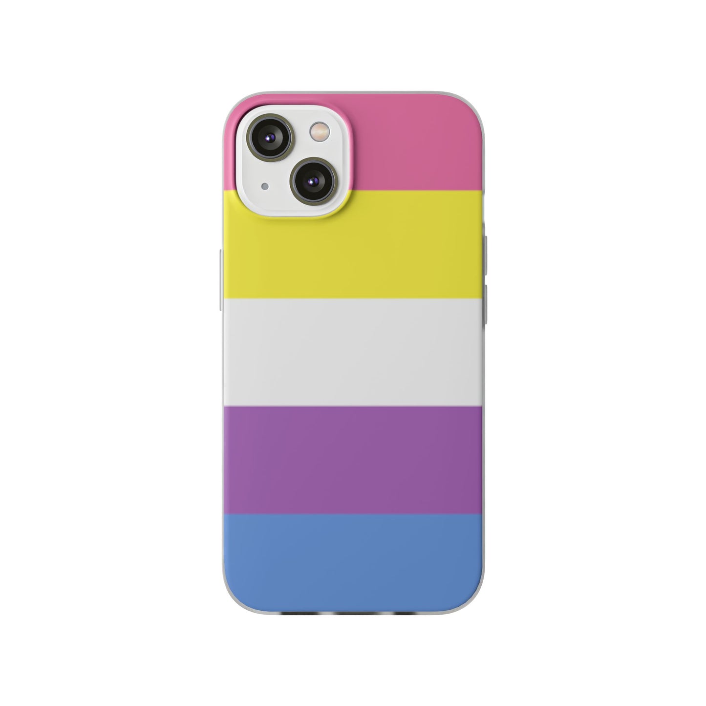 Bigender Pride Flag iPhone Flexi Case - Multiple Generations