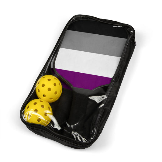 Asexual Pride Flag Pickleball Paddle Set