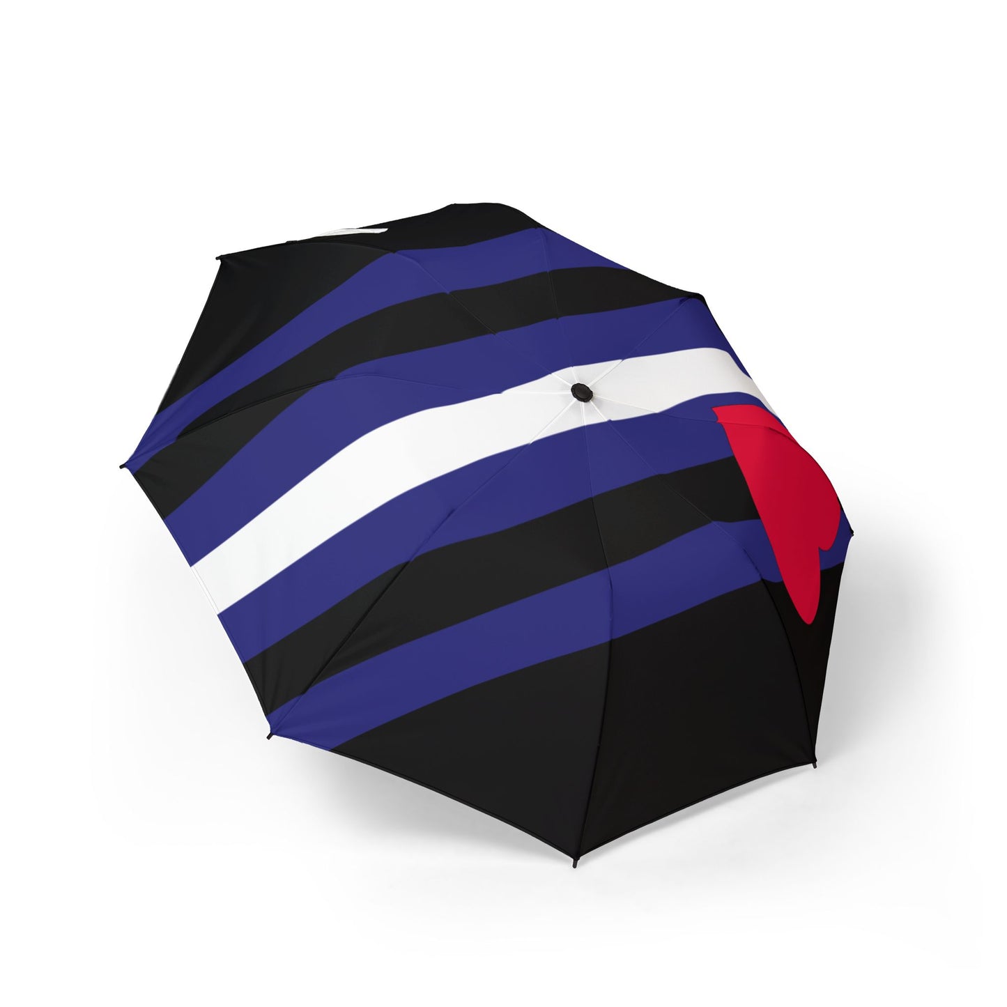 Leather Pride Flag Foldable Semi-Automatic Umbrella
