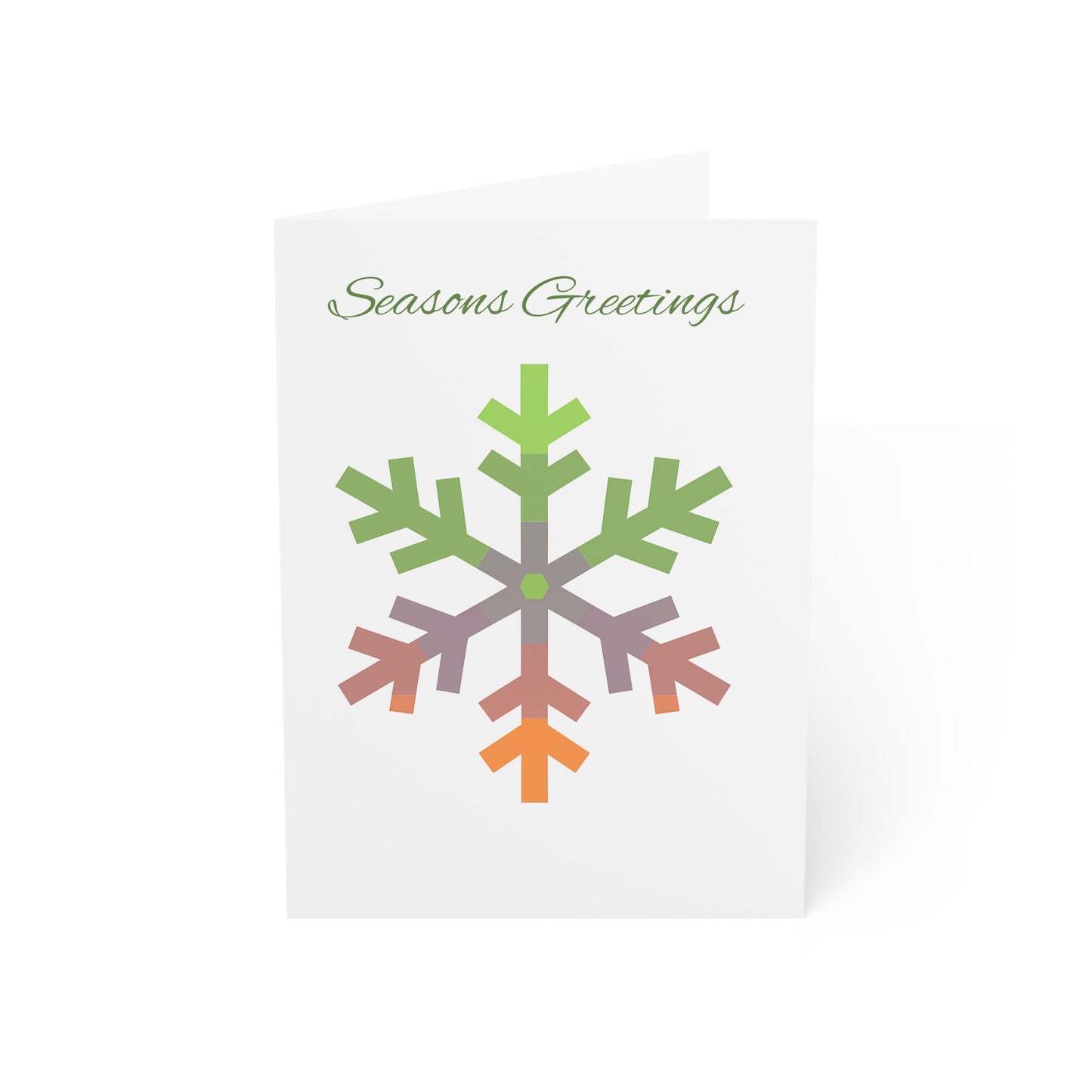 Aliagender Pride Flag Snowflake Greeting Cards