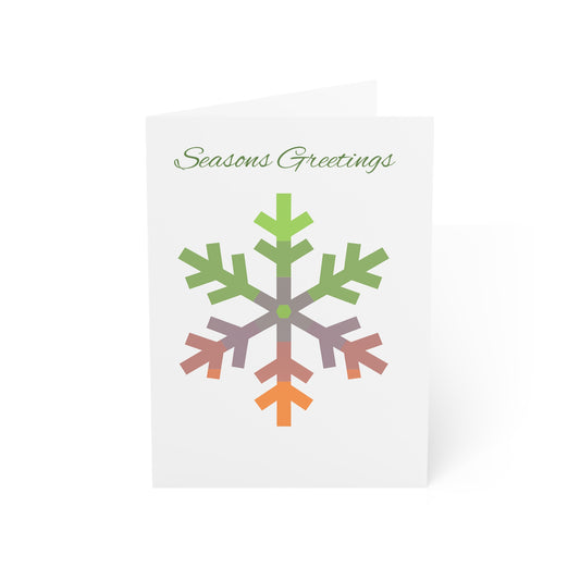 Aliagender Pride Flag Snowflake Greeting Cards