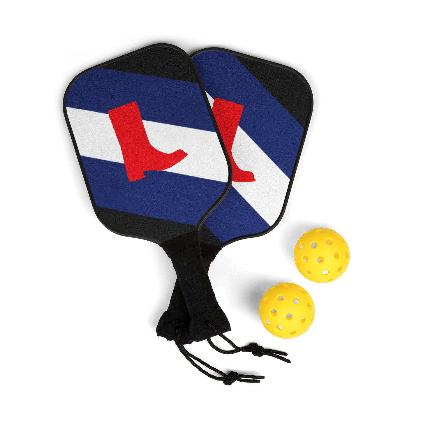 Boot Fetish Pride Flag Pickleball Paddle Set