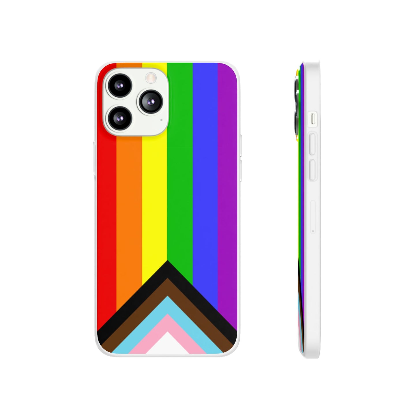 Progress Pride Flag iPhone Flexi Case - Multiple Generations