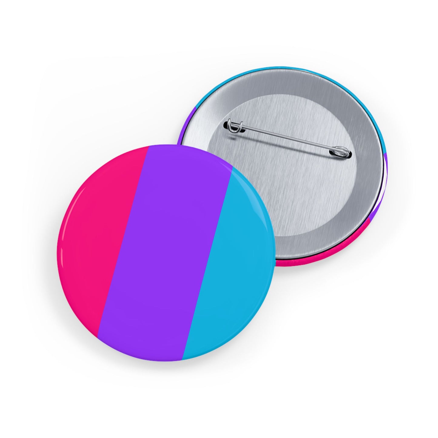 Androgyne Pride Flag Round Pins - Multiple Sizes