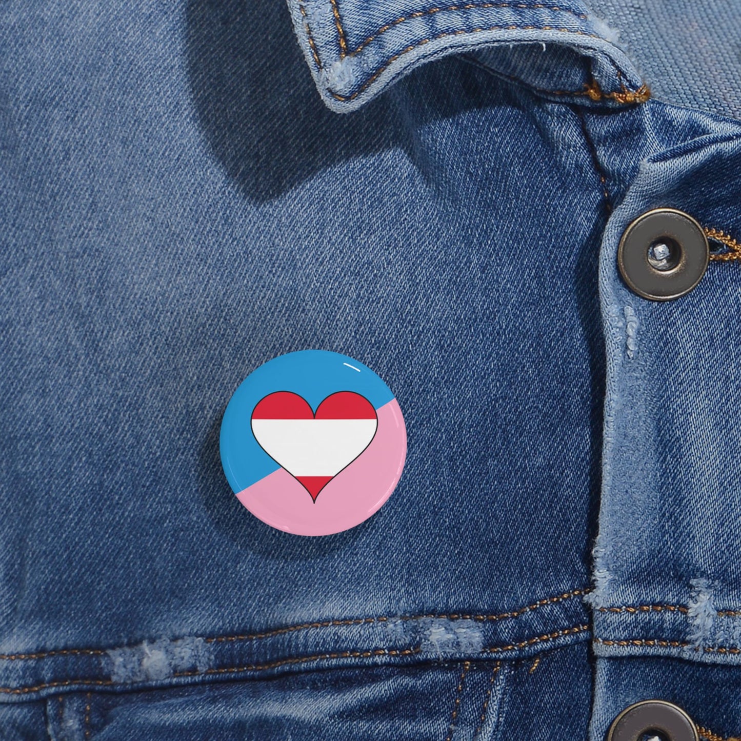 Age Play Fetish Flag Round Pin