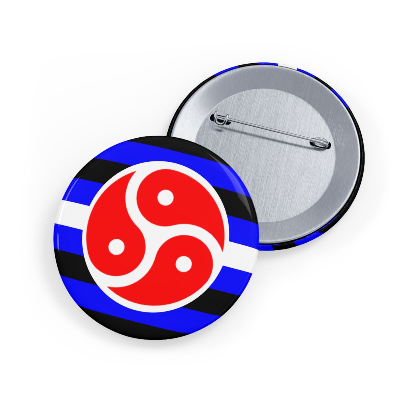 BDSM Fetish Pride Flag Round Pins - Multiple Sizes