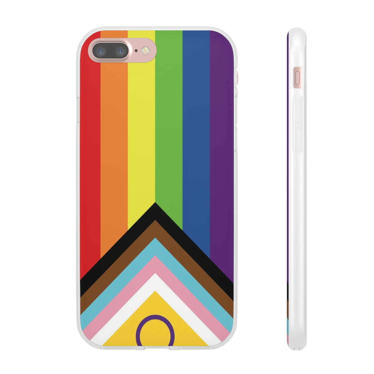 Inclusive Progress Pride Flag iPhone Flexi Case - Multiple Generations
