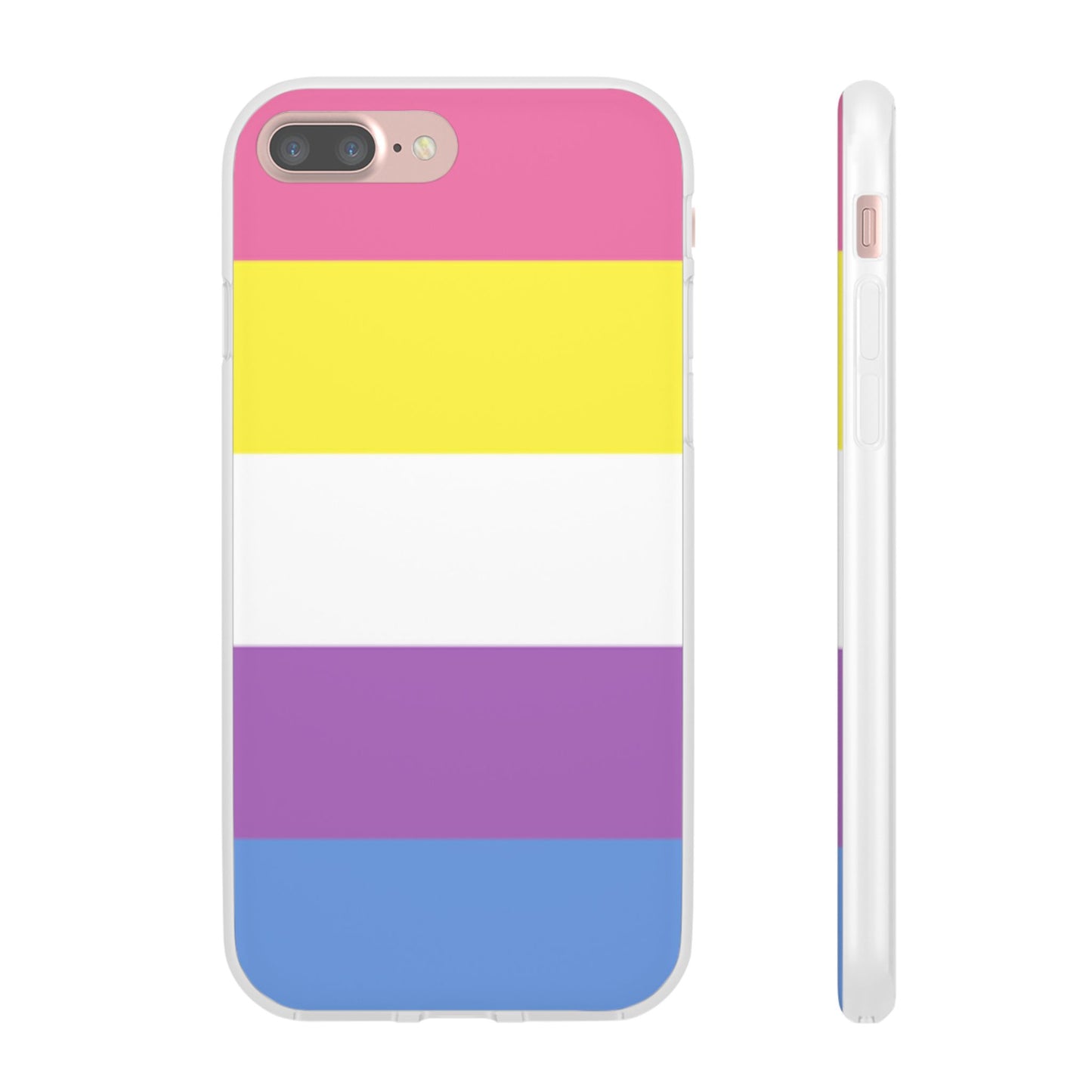 Bigender Pride Flag iPhone Flexi Case - Multiple Generations