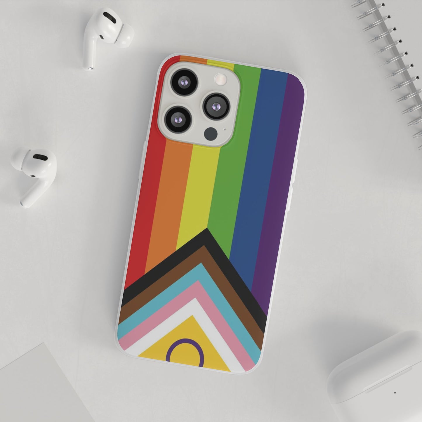 Inclusive Progress Pride Flag iPhone Flexi Case - Multiple Generations