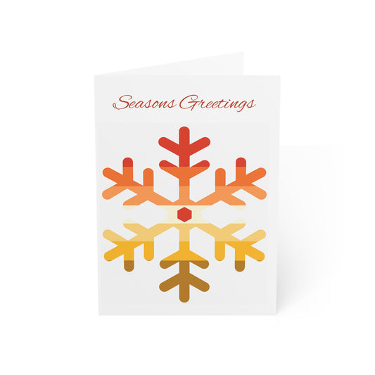 Butch Pride Flag (Mod Q) Snowflake Greeting Cards