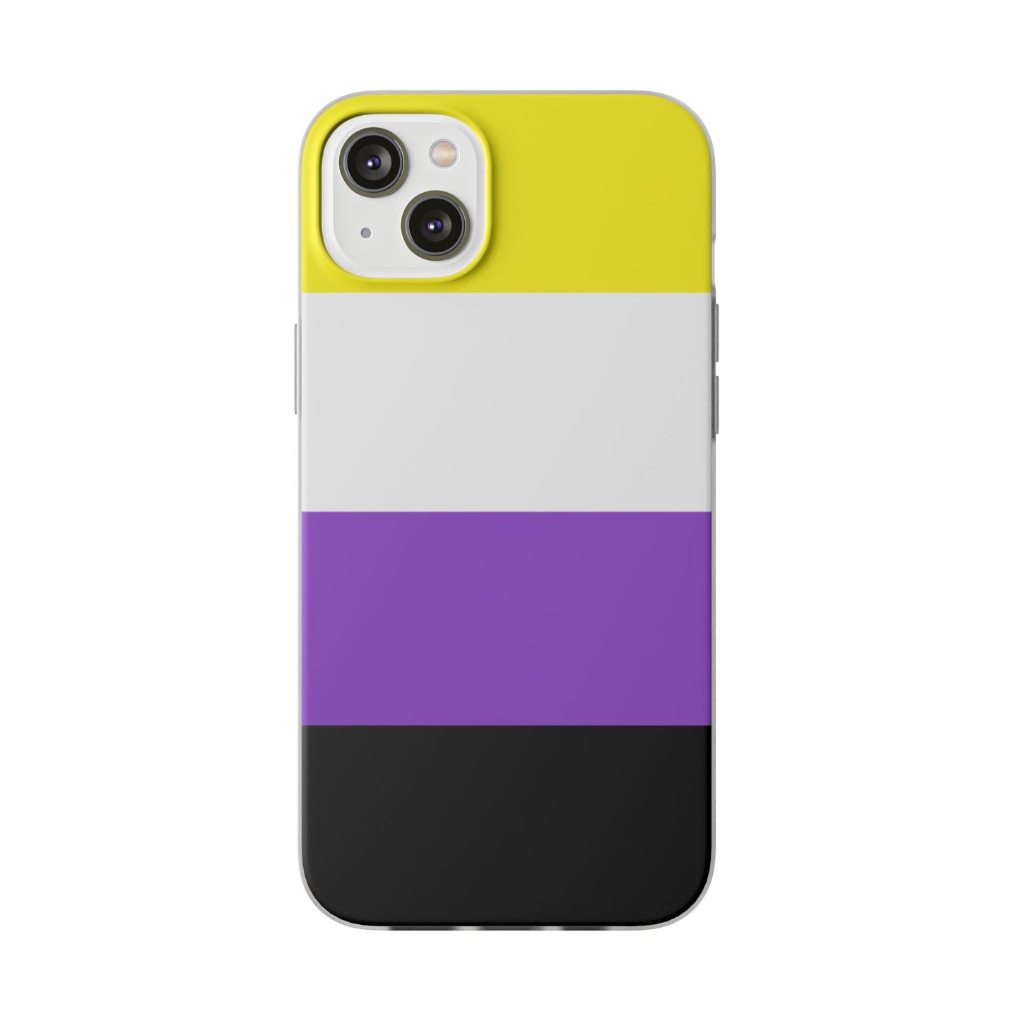 Non-Binary Pride Flag iPhone Flexi Case - Multiple Generations