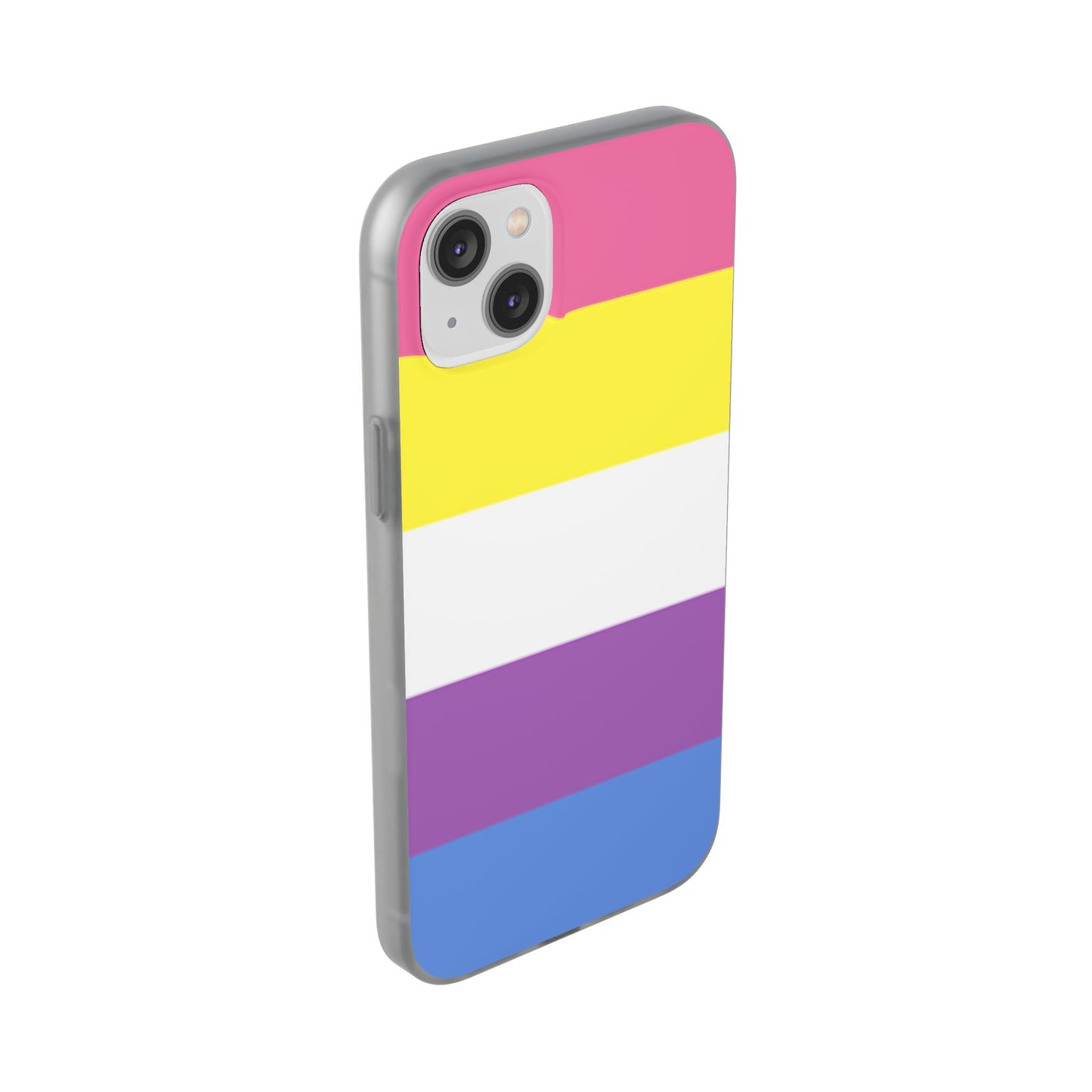 Bigender Pride Flag iPhone Flexi Case - Multiple Generations