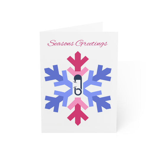 ABDL Pride Flag Snowflake Greeting Cards