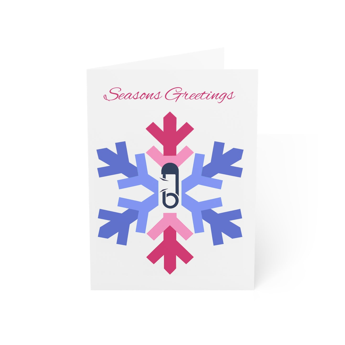 ABDL Pride Flag Snowflake Greeting Cards