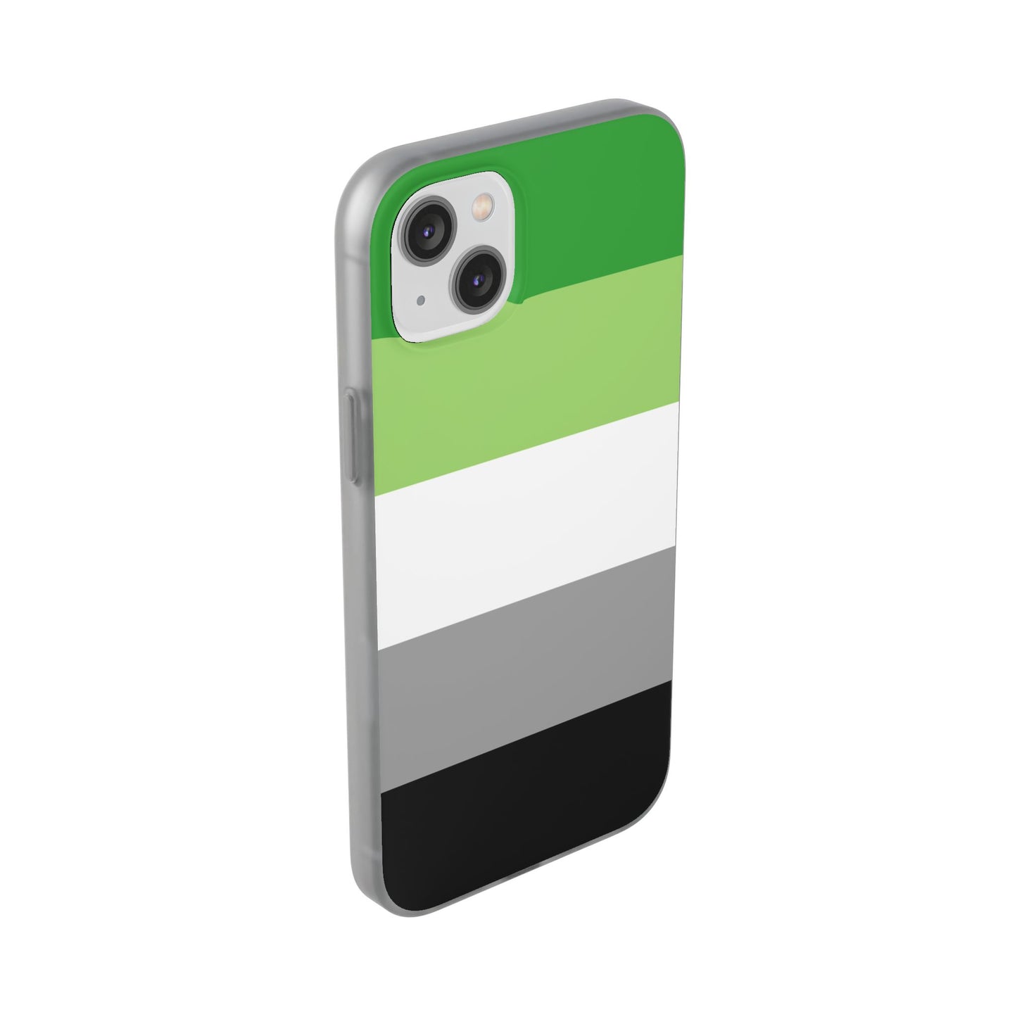 Aromantic Pride Flag iPhone Flexi Case - Multiple Generations