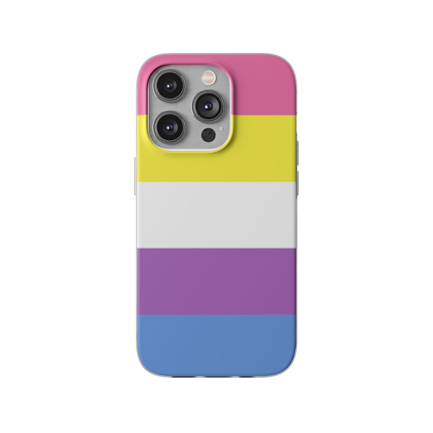 Bigender Pride Flag iPhone Flexi Case - Multiple Generations