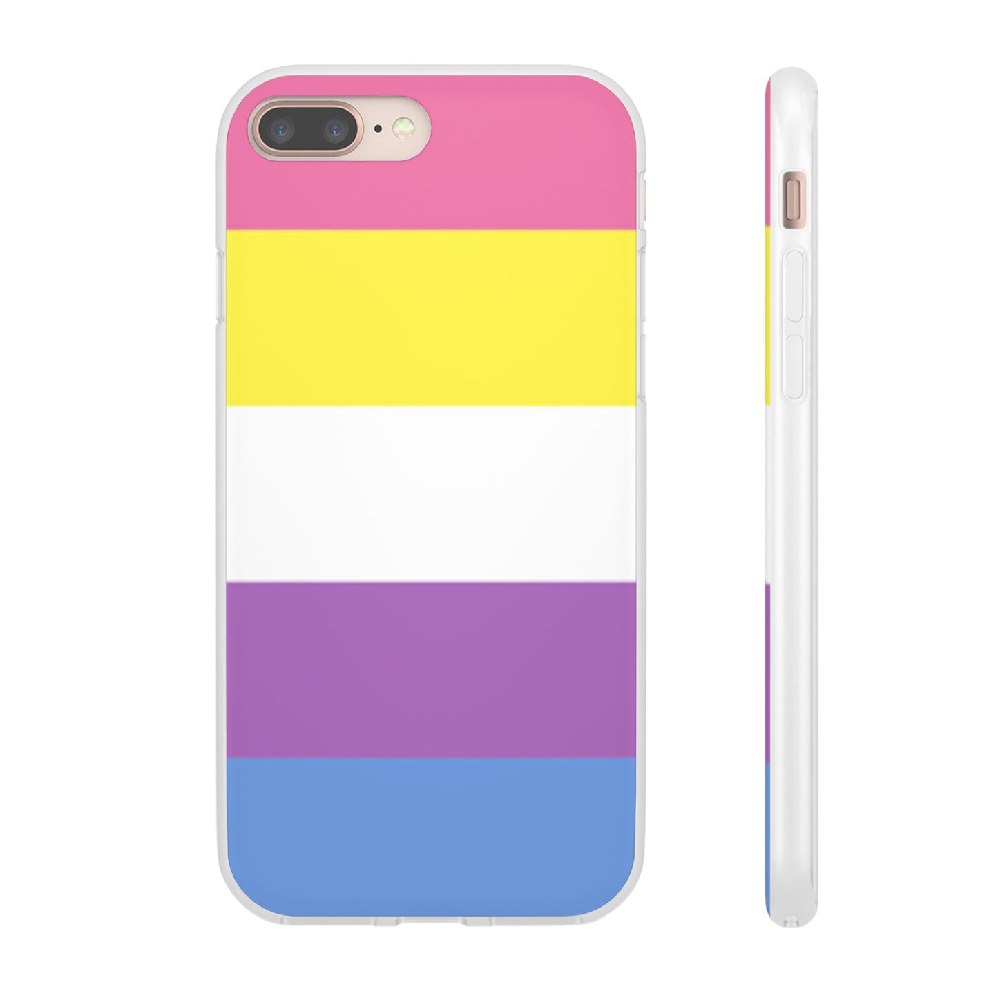 Bigender Pride Flag iPhone Flexi Case - Multiple Generations