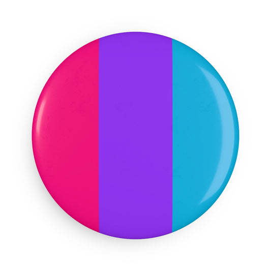 Androgyne Pride Flag Round Button Magnet