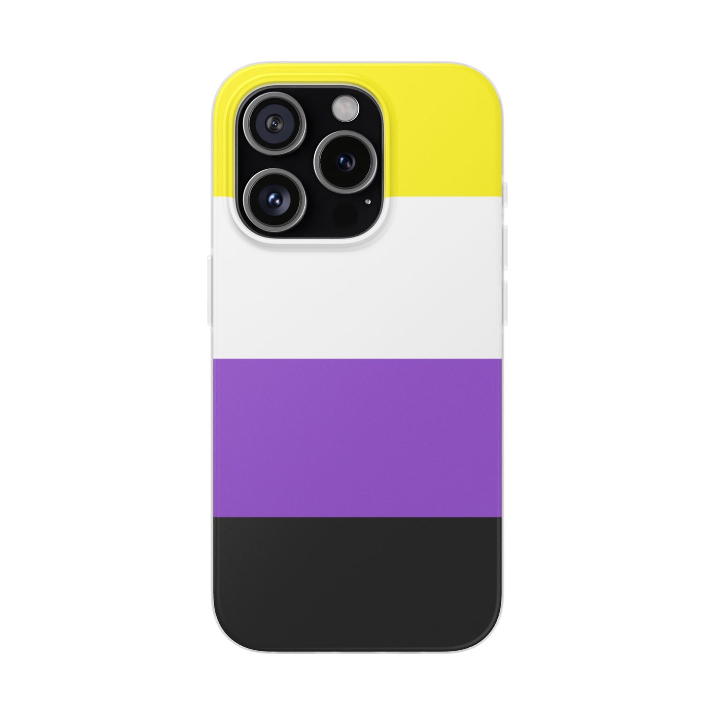 Non-Binary Pride Flag iPhone Flexi Case - Multiple Generations