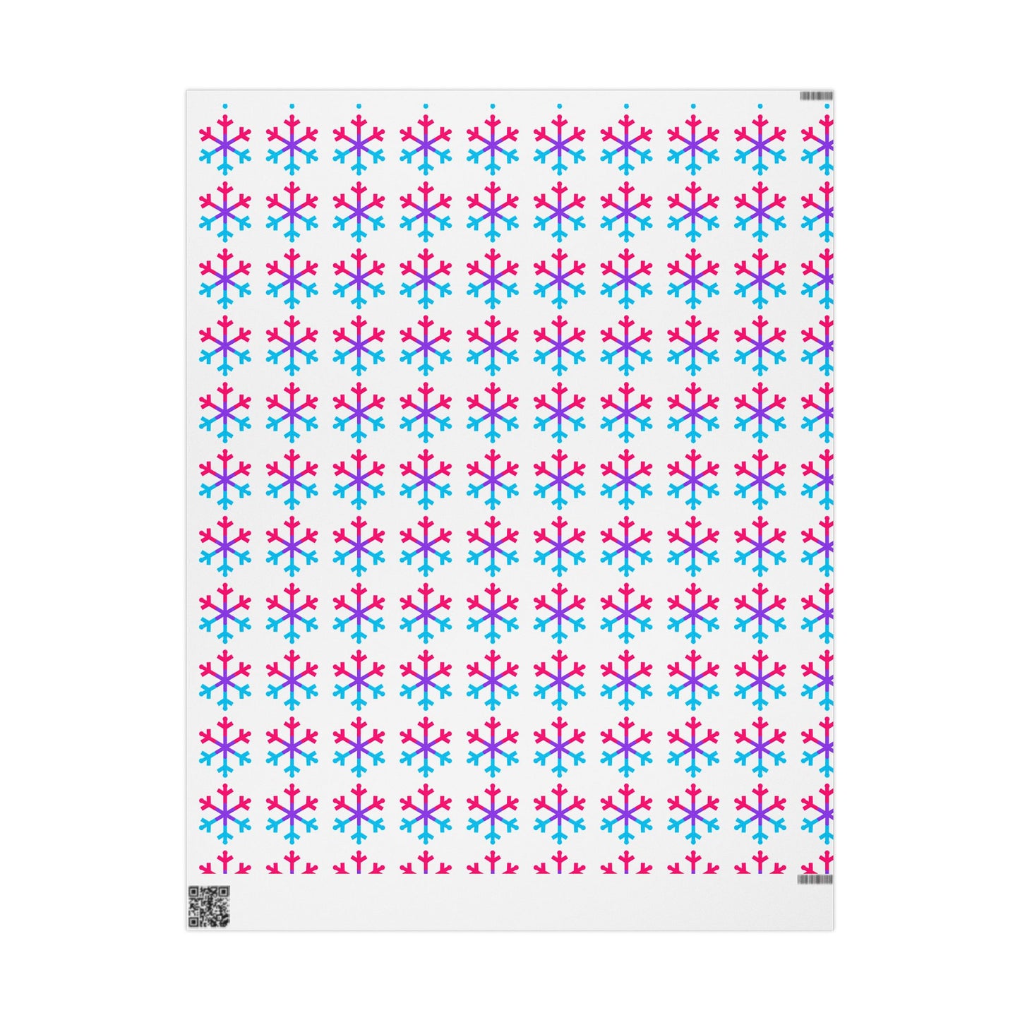 Androgyne Pride Flag Snowflake Wrapping Paper - Multiple Sizes/Finishes
