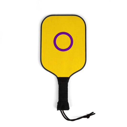 Intersex Pride Flag Pickleball Paddle Set