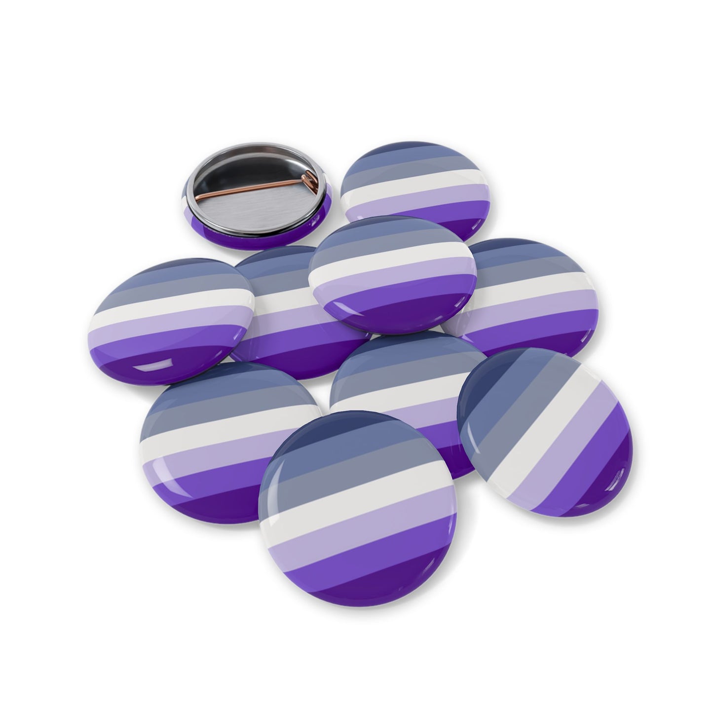 Butch Pride Flag (dorian-rutherford) Round Pins - Multiple Sizes