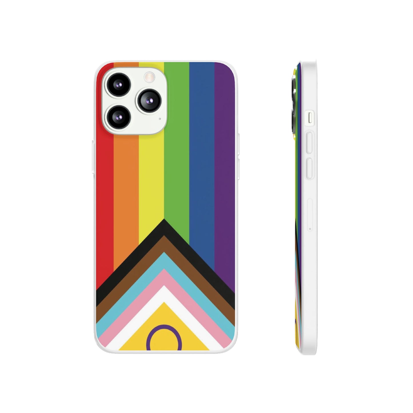 Inclusive Progress Pride Flag iPhone Flexi Case - Multiple Generations