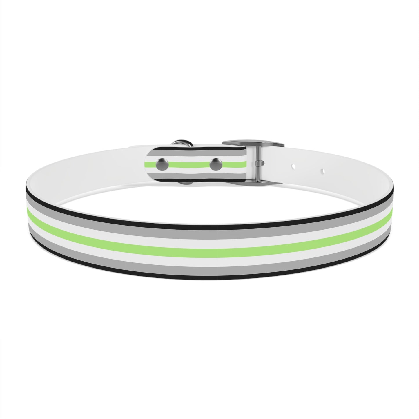 Agender Pride Flag Dog Collar