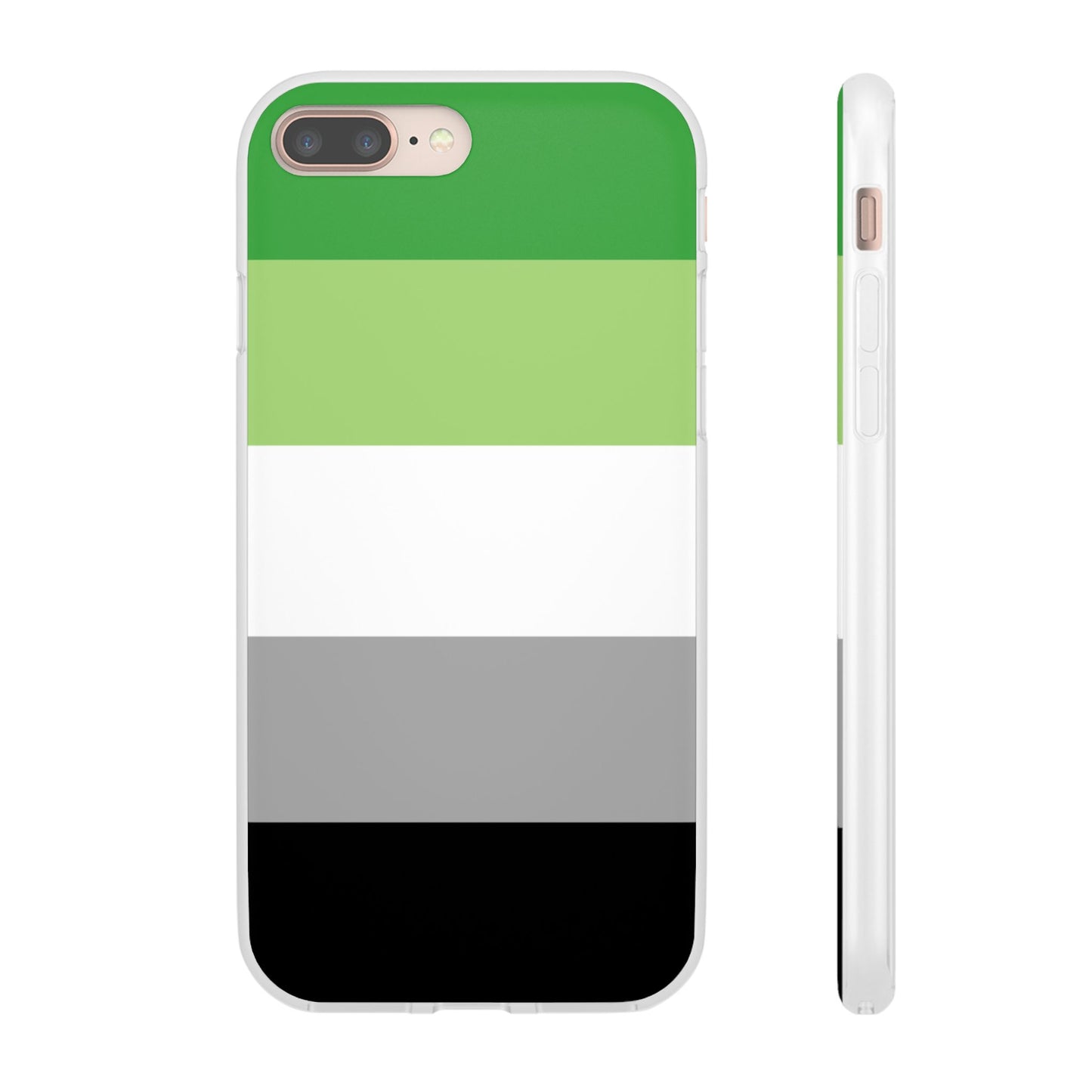 Aromantic Pride Flag iPhone Flexi Case - Multiple Generations