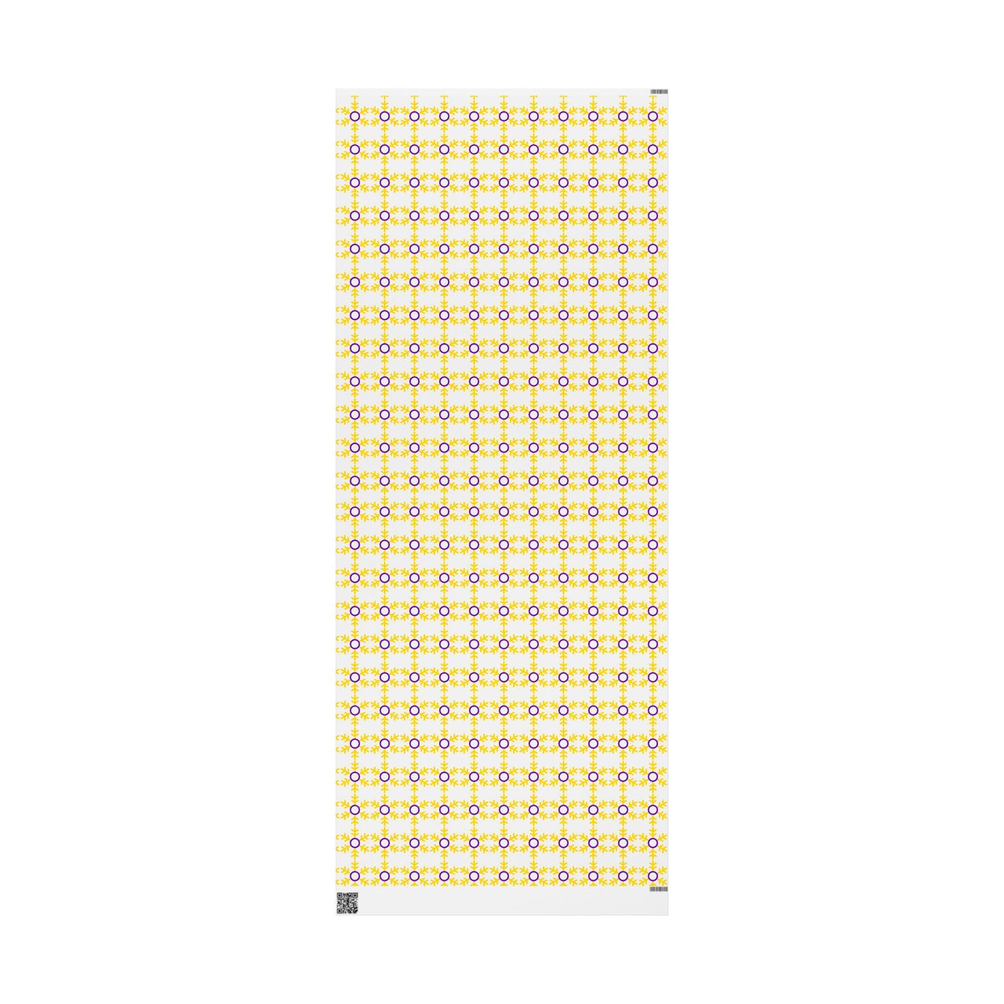 Intersex Pride Flag Snowflake Wrapping Paper - Multiple Sizes/Finishes