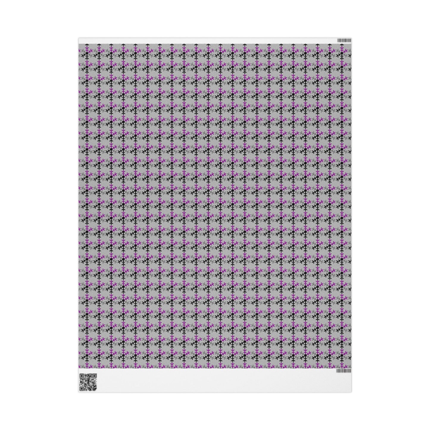 Demisexual Pride Flag Snowflake Wrapping Paper - Multiple Sizes/Finishes