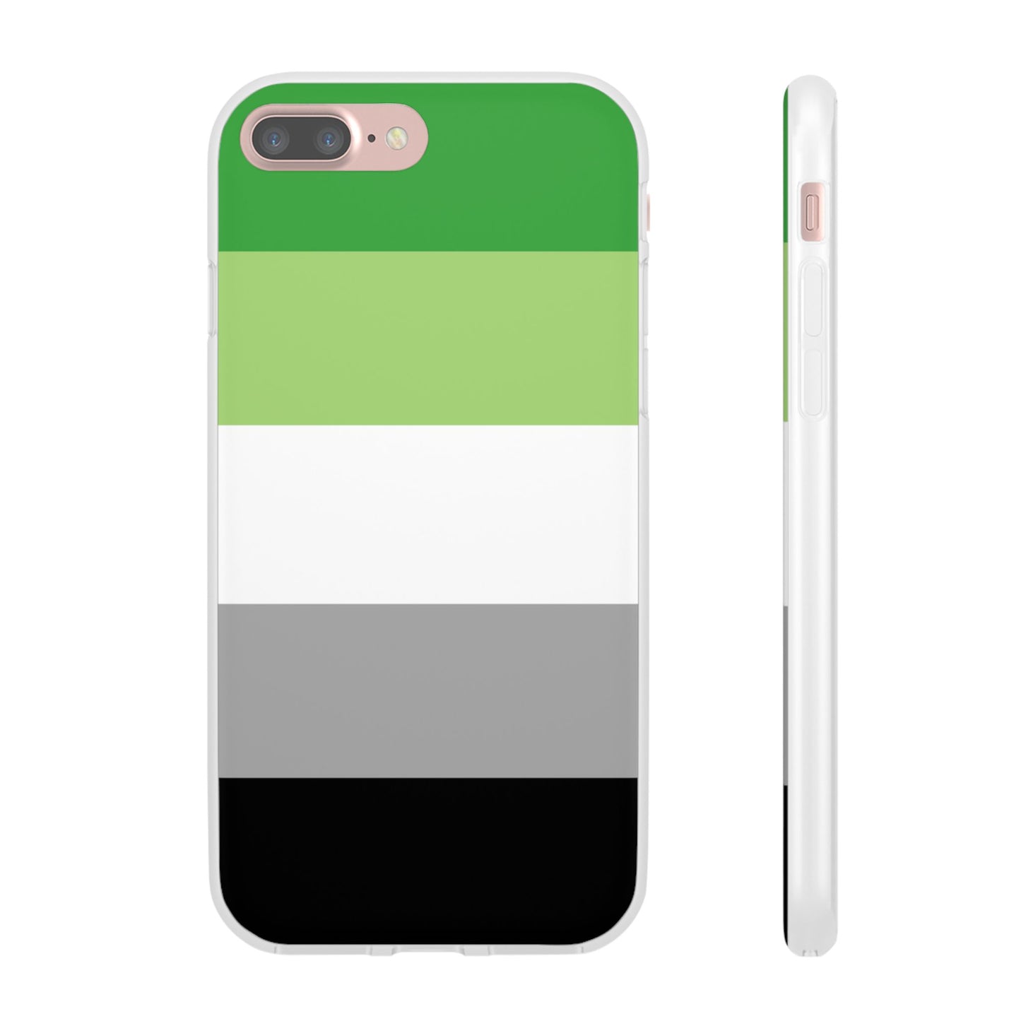 Aromantic Pride Flag iPhone Flexi Case - Multiple Generations