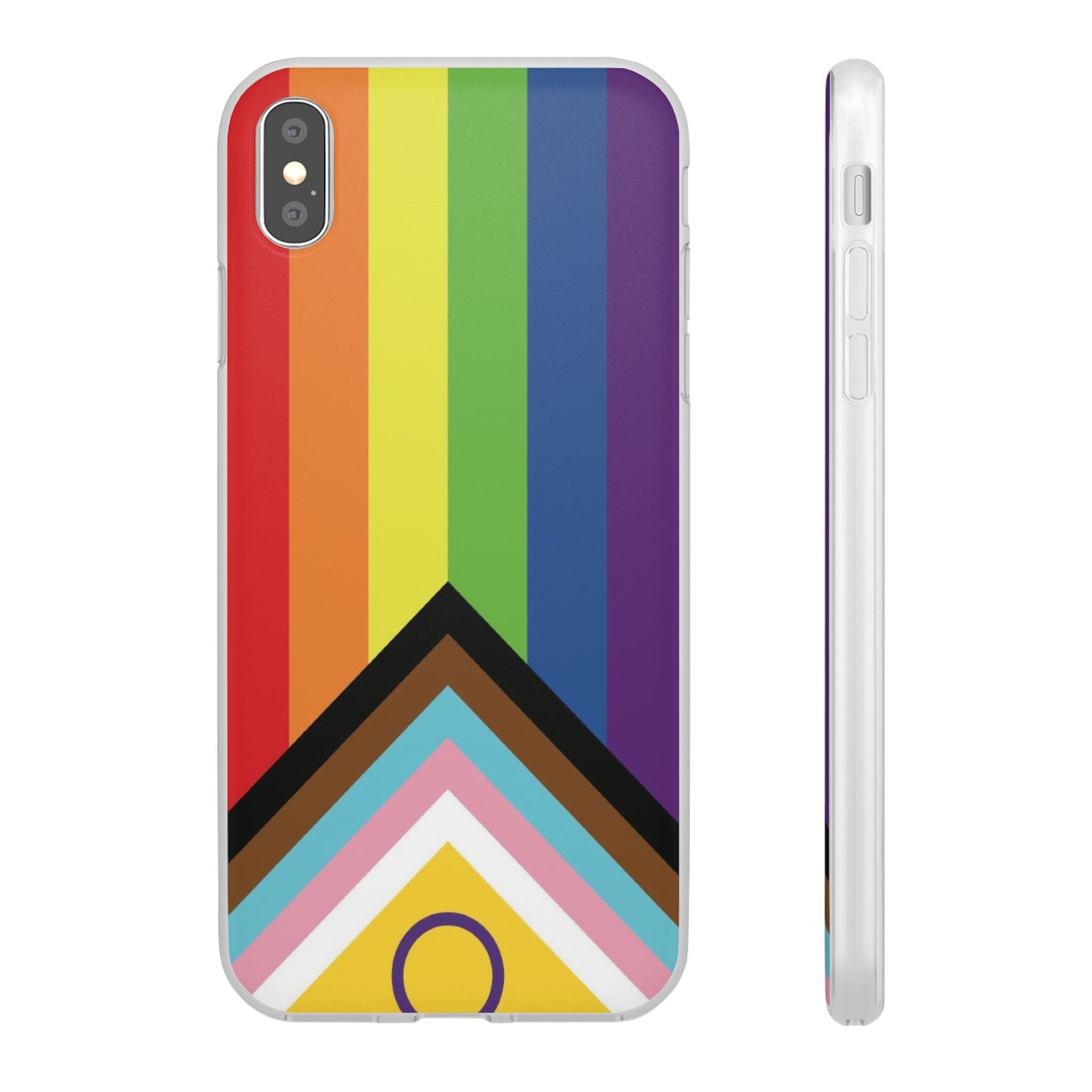 Inclusive Progress Pride Flag iPhone Flexi Case - Multiple Generations