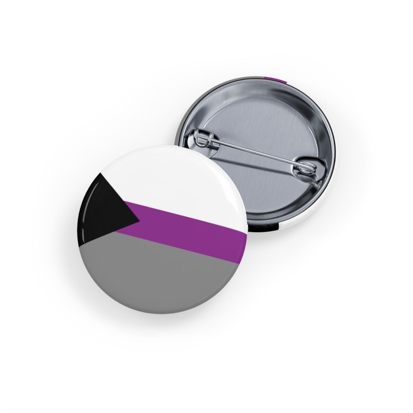 Demisexual Pride Flag Round Pins - Multiple Sizes