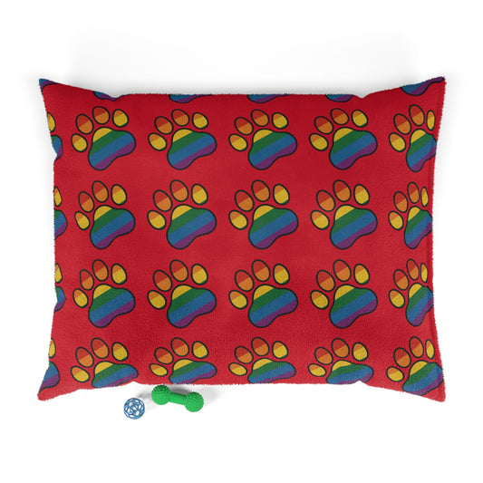 Radical Pet Paw Print Pet Bed
