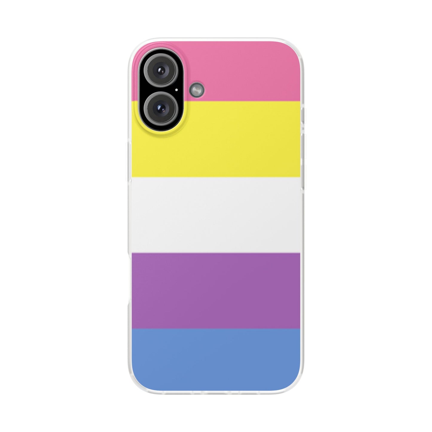 Bigender Pride Flag iPhone Flexi Case - Multiple Generations
