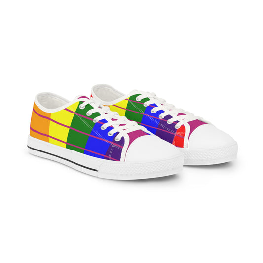 Pride Rainbow Flag Men's Low Top Sneakers