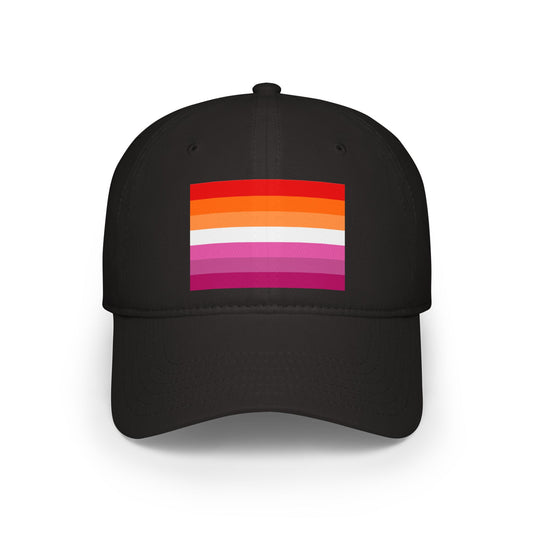 Lesbian Pride Flag Low Profile Baseball Cap