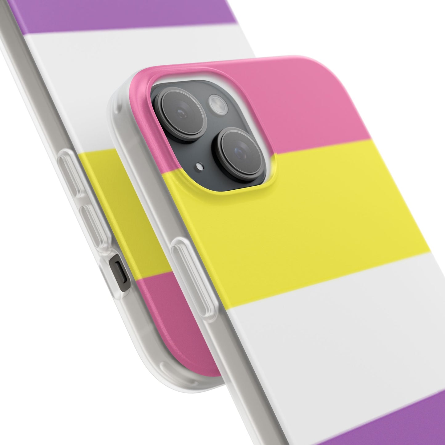 Bigender Pride Flag iPhone Flexi Case - Multiple Generations