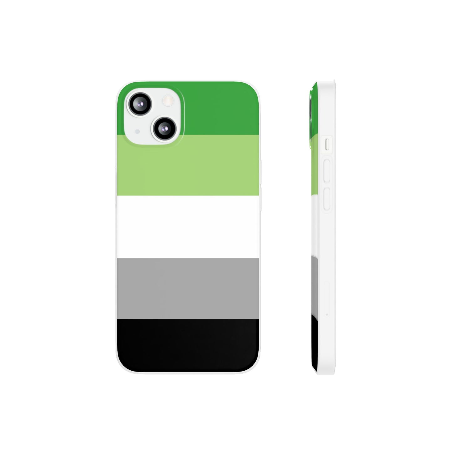 Aromantic Pride Flag iPhone Flexi Case - Multiple Generations