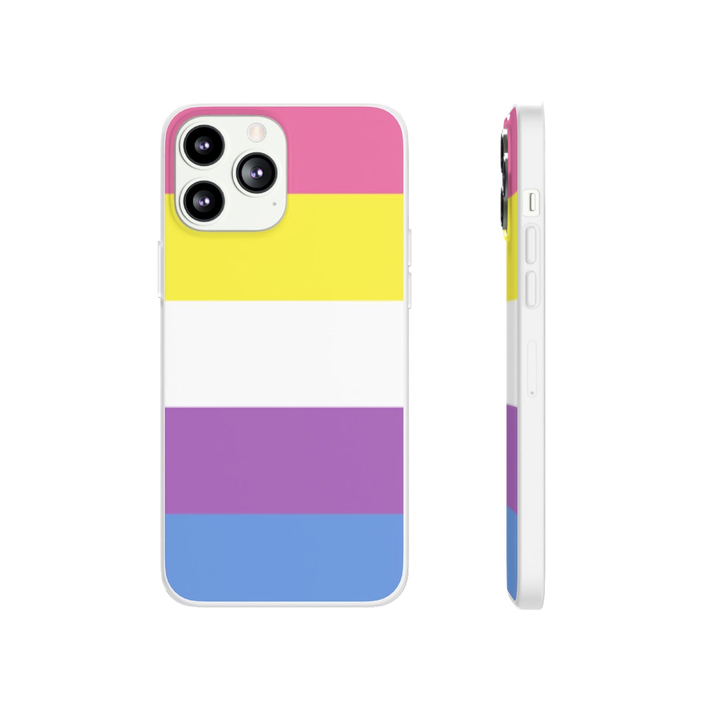 Bigender Pride Flag iPhone Flexi Case - Multiple Generations