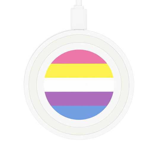 Bigender Pride Flag Wireless Charger