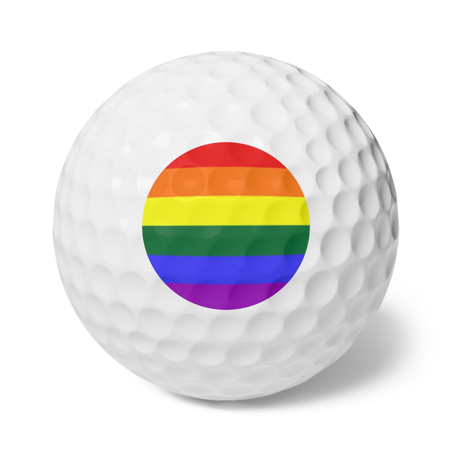 Rainbow Pride Flag Golf Balls, 6 pcs