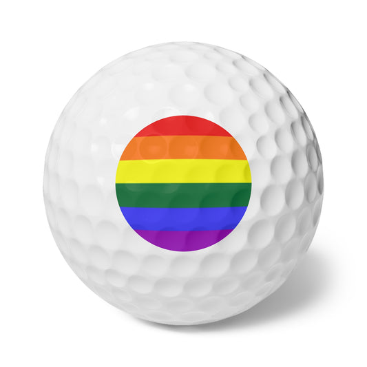Rainbow Pride Flag Golf Balls, 6 pcs