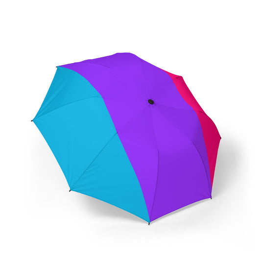 Androgyne Pride Flag Semi-Automatic Foldable Umbrella
